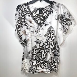 White House Black Market blouse black and white Top Size XS